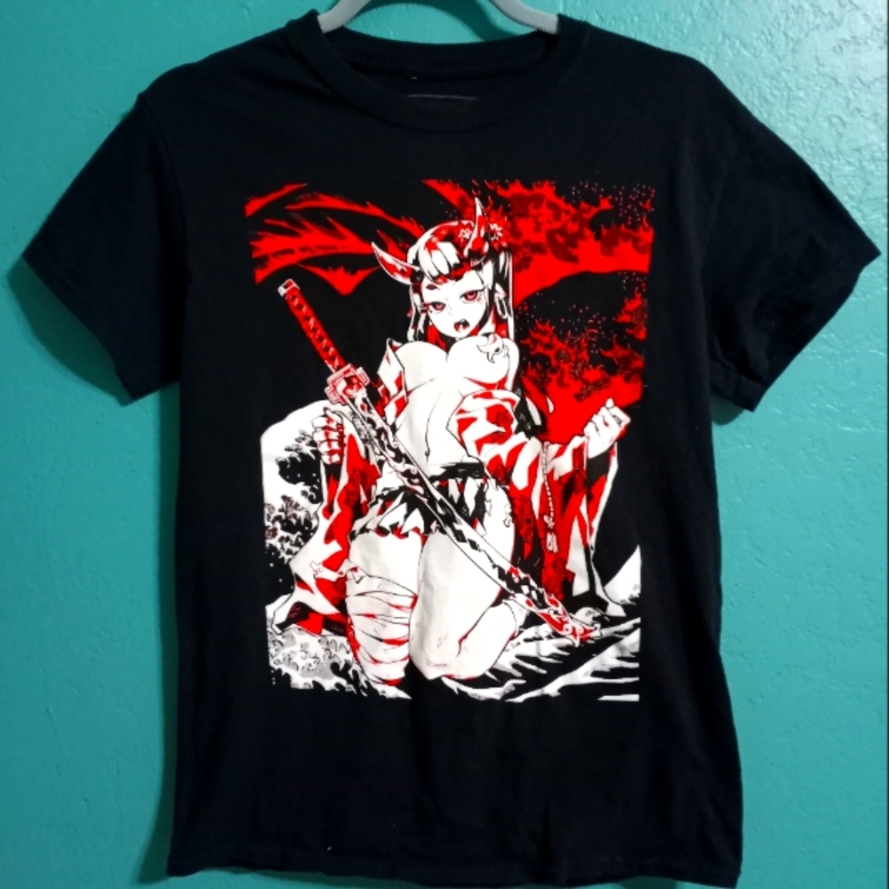 Bad Habits Anime Girl T-SHIRT Size Small